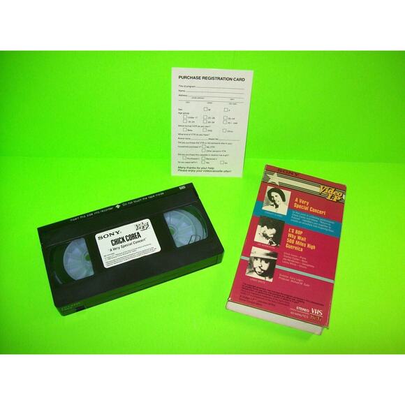 Chick Corea A Very Special Concert Sony VHS Video Cassette Tape 1981 Performance - Picture 2 of 2